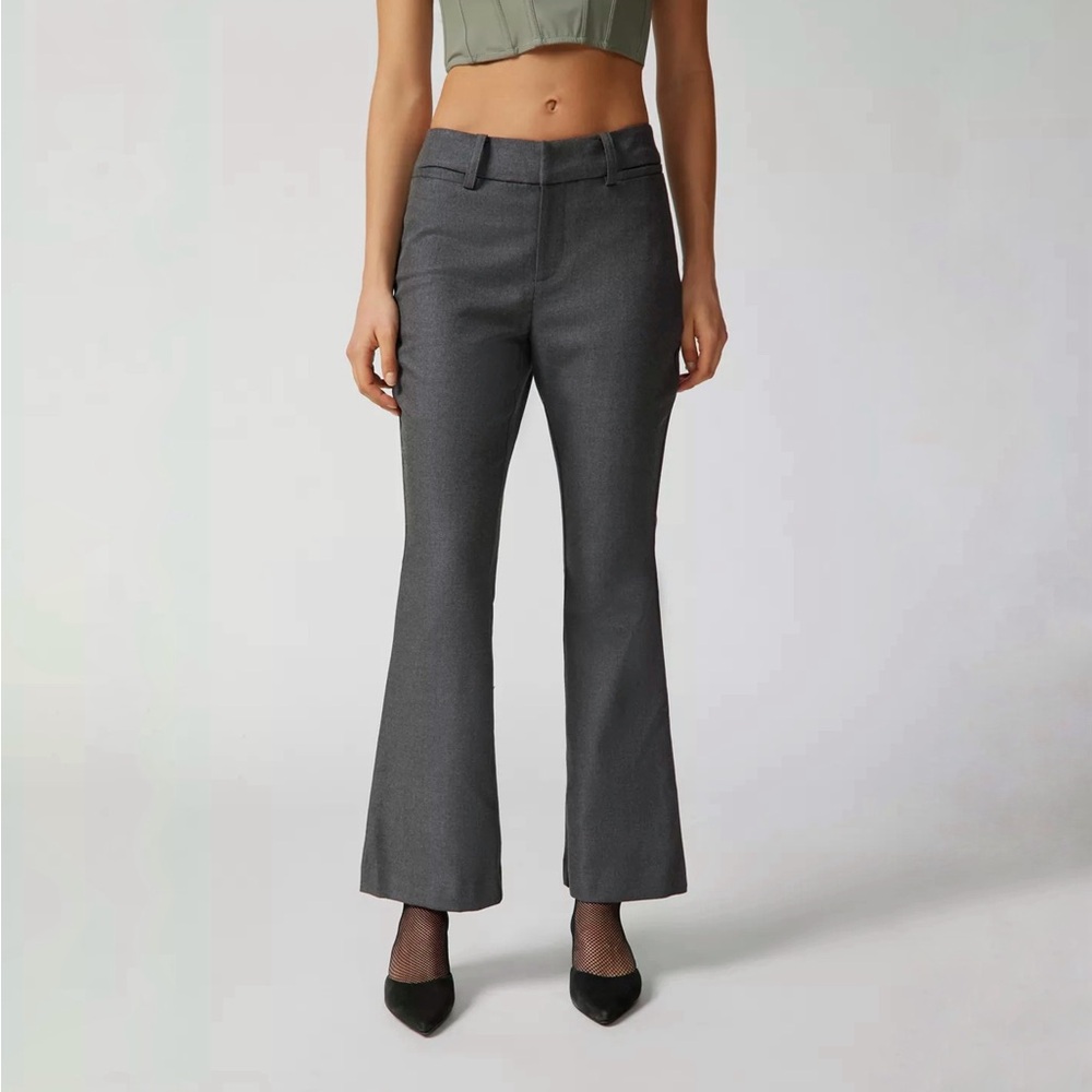 NWOT Urban Outfitters Jamie Flare Gray 90s Business Casual Pants Trousers
